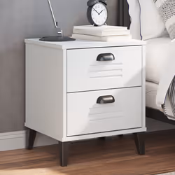 VidaXL 374908 nightstand/bedside table White