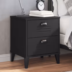 VidaXL 374909 nightstand/bedside table Black