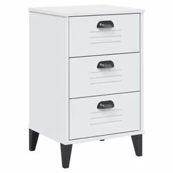 VidaXL 374911, White, Plastic, Wood, VIKEN, 400 mm, 350 mm, 650 mm