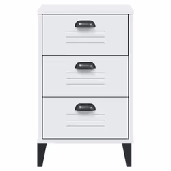 VidaXL 374911 nightstand/bedside table White - Additional view 6