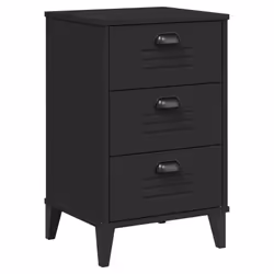 VidaXL 374912, Black, Plastic, Wood, VIKEN, 400 mm, 350 mm, 650 mm