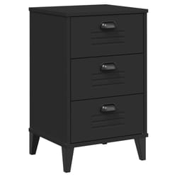 VidaXL 374912 nightstand/bedside table Black
