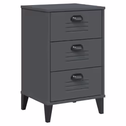 vidaXL Bedside Cabinet Side Table Nightstand Anthracite Grey Engineered Wood