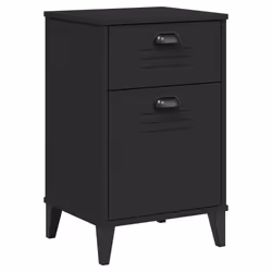 VidaXL 374915, Black, Plastic, Wood, VIKEN, 400 mm, 350 mm, 650 mm