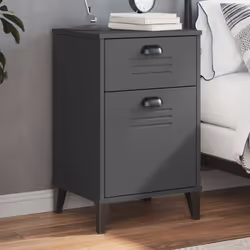 VidaXL 374916 nightstand/bedside table Anthracite