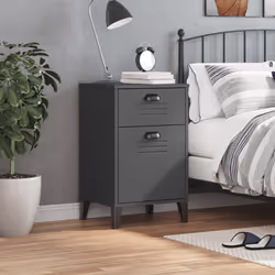 VidaXL 374916 nightstand/bedside table Anthracite