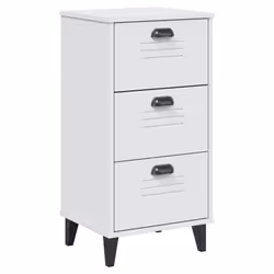 VidaXL 374917, White, Plastic, Wood, VIKEN, 400 mm, 350 mm, 800 mm