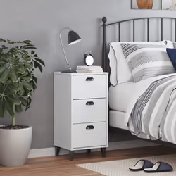 VidaXL 374917 nightstand/bedside table White