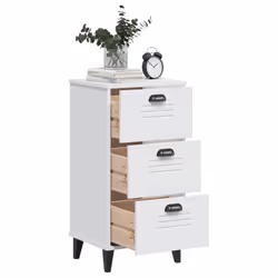 VidaXL 374917 nightstand/bedside table White - Additional view 4