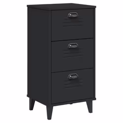 VidaXL 374918, Black, Plastic, Wood, VIKEN, 400 mm, 350 mm, 800 mm
