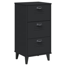 VidaXL 374918 nightstand/bedside table Black