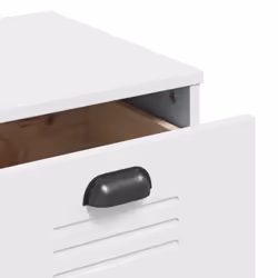 vidaXL Drawer Cabinet Office File Cabinet Storage Cabinet Solid Wood Pine - white - Additional view 8