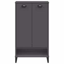 vidaXL Shoe Cabinet Shoe Storage Shoe Rack Anthracite Grey Engineered Wood - Additional view 5