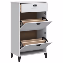 vidaXL Shoe Cabinet Shoe Storage Cupboard Shoe Rack White Engineered Wood
