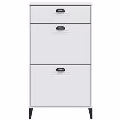 vidaXL Shoe Cabinet Shoe Storage Cupboard Shoe Rack White Engineered Wood - Additional view 4