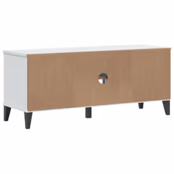 vidaXL Shoe Bench Hall Storage Bench Seat Shoe Rack White Engineered Wood - Additional view 6