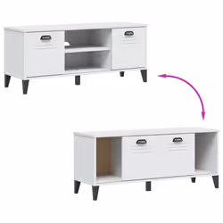 vidaXL Shoe Bench Hall Storage Bench Seat Shoe Rack White Engineered Wood - Additional view 7