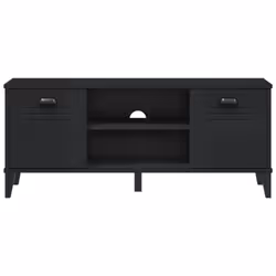 vidaXL Shoe Bench Hall Storage Bench Seat Shoe Rack Black Engineered Wood - Additional view 4