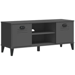 vidaXL Shoe Bench Storage Bench Seat Shoe Rack Anthracite Grey Engineered Wood