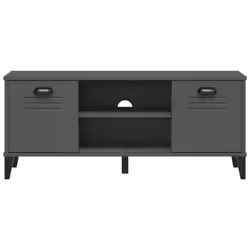 vidaXL Shoe Bench Storage Bench Seat Shoe Rack Anthracite Grey Engineered Wood - Additional view 4