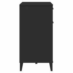 vidaXL Sideboard Storage Cupboard Highboard Side Cabinet Black Engineered Wood - Additional view 6