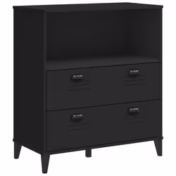 VidaXL 374945, Black, 4 shelves, Wood, Wood, Plastic, Wood, 800 mm