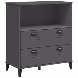 vidaXL Bookcase Bookshelf Cabinet Book Rack Anthracite Grey Engineered Wood