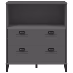 vidaXL Bookcase Bookshelf Cabinet Book Rack Anthracite Grey Engineered Wood - Additional view 5
