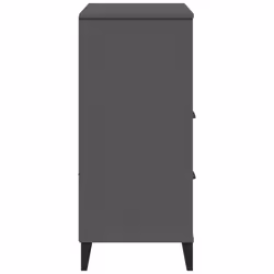vidaXL Bookcase Bookshelf Cabinet Book Rack Anthracite Grey Engineered Wood - Additional view 6