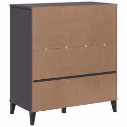 vidaXL Bookcase Bookshelf Cabinet Book Rack Anthracite Grey Engineered Wood - Additional view 7