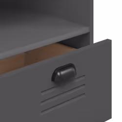 vidaXL Bookcase Bookshelf Cabinet Book Rack Anthracite Grey Engineered Wood - Additional view 8