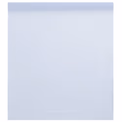 vidaXL Window Film Privacy Door Window Sticker Static Frosted Transparent PVC - white, 45 x 2000 cm/ 1 pcs