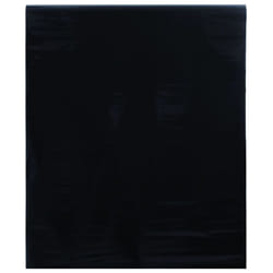 vidaXL Window Film Privacy Window Sticker Glass Film Static Frosted Black PVC - 60 x 2000 cm/ 1 pcs
