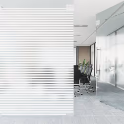 vidaXL Window Film Privacy Window Sticker Glass Film Frosted Star Pattern PVC - stripe, 45 x 500 cm/ 1 pcs