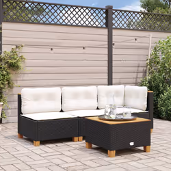 VidaXL 365908 outdoor table Black, Brown