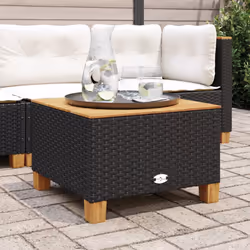 VidaXL 365908 outdoor table Black, Brown