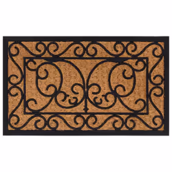 vidaXL Door Mat Floor Mat Entrance Mat Doormat Rectangular Rubber and Coir
