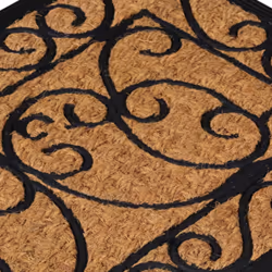 vidaXL Door Mat Floor Mat Entrance Mat Doormat Rectangular Rubber and Coir - Additional view 4