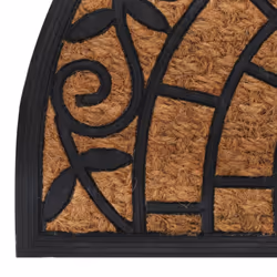 vidaXL Door Mat Floor Mat Entrance Mat Doormat Half Round Rubber and Coir - Additional view 5