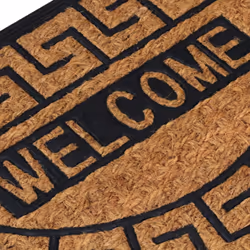 vidaXL Door Mat Floor Mat Entrance Mat Doormat Half Round Rubber and Coir - Additional view 4