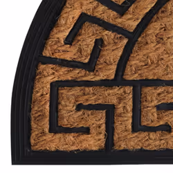 vidaXL Door Mat Floor Mat Entrance Mat Doormat Half Round Rubber and Coir - Additional view 5