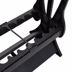 vidaXL Fishing Rod Rack for 16 Rods Fishing Rod Holder Pole Holder Rack Black - Additional view 8