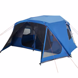 vidaXL Family Tent 10-Person Lightweight Tent Blue Quick Release Waterproof