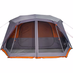 vidaXL Family Tent 10-Person Dome Tent Grey & Orange Quick Release Waterproof - Additional view 6