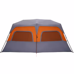vidaXL Family Tent 10-Person Dome Tent Grey & Orange Quick Release Waterproof - Additional view 8