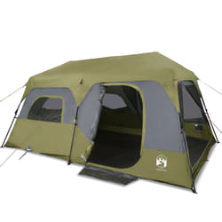 vidaXL Family Tent 9-Person Lightweight Tent Blue Quick Release Waterproof