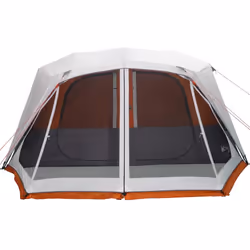 vidaXL Family Tent with LED 10-Person Light Grey and Orange Quick Release - Additional view 6