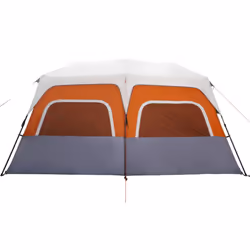 vidaXL Family Tent with LED 10-Person Light Grey and Orange Quick Release - Additional view 8