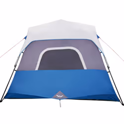 vidaXL Family Tent with LED 6-Person Lightweight Tent Light Blue Quick Release - Additional view 7
