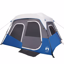 vidaXL Family Tent with LED 6-Person Camping Tent Light Green Quick Release - Additional view 5